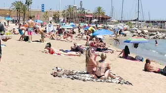 Barcelona beach walk ????????beach Somorrostro