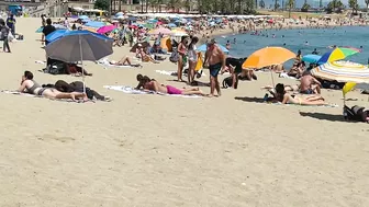 Barcelona beach walk ????????beach Somorrostro