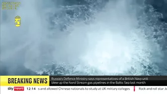 Russia blames 'British Navy' for gas pipeline damage