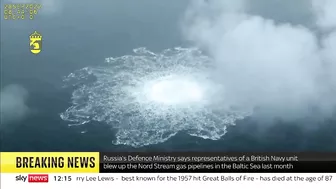 Russia blames 'British Navy' for gas pipeline damage