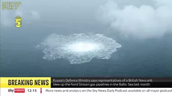 Russia blames 'British Navy' for gas pipeline damage