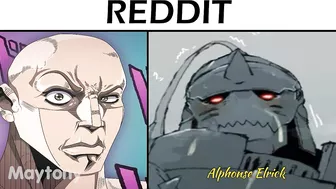 anime vs reddit | Fullmetal Alchemist (the rock reacts meme)