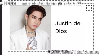 SB19's JUSTIN The Only Filipino Act Nominated on Asian Celebrity of the Year 2022! | Esbi Updates