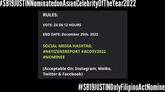 SB19's JUSTIN The Only Filipino Act Nominated on Asian Celebrity of the Year 2022! | Esbi Updates