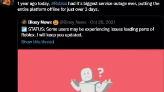 roblox SHUT DOWN last year...