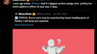 roblox SHUT DOWN last year...
