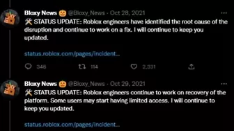 roblox SHUT DOWN last year...