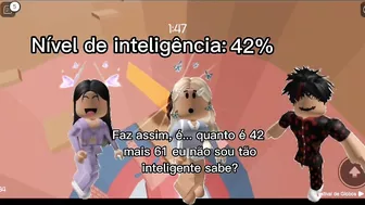 Nível de inteligência #pov #historiaroblox #roblox