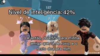 Nível de inteligência #pov #historiaroblox #roblox