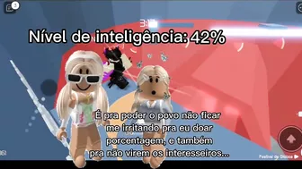 Nível de inteligência #pov #historiaroblox #roblox