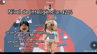 Nível de inteligência #pov #historiaroblox #roblox