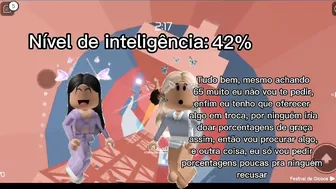 Nível de inteligência #pov #historiaroblox #roblox