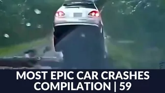 MOST EPIC CAR CRASHES COMPILATION! | 59 (USA, EU, ASIA, RUSSIA)