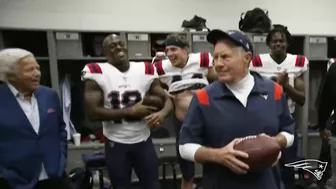 Bill Belichick & Matthew Slater Game Ball Presentations | Inside the Patriots Locker Room