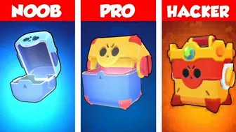 NOOB vs PRO vs HACKED ☘️Brawl Stars