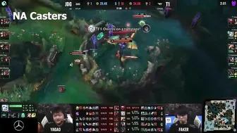 [Compilation] Casters & Streamers' reactions to Faker Azir insane R | Worlds 2022 | T1 vs JDG