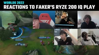 [Compilation] Casters & Streamers reactions to Faker' Ryze 200 IQ play | Worlds 2022 | T1 vs JDG