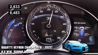 Bugatti Veyron/Chiron Acceleration Compilation