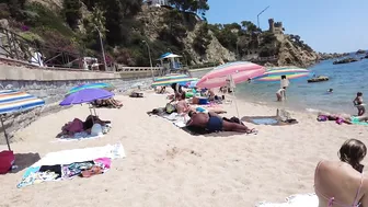 Beach Walk in Spain - Costa Brava Lloret de Mar - August 2022