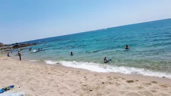 Beach Walk in Spain - Costa Brava Lloret de Mar - August 2022