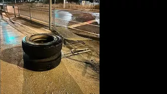 Wheels come loose from truck into cars path - Christies Beach SA