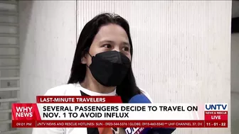 Several passengers decide to travel on Nov. 1 to avoid influx