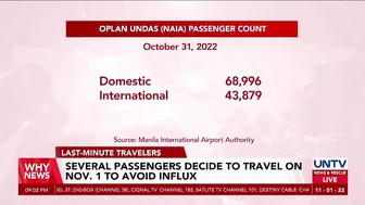 Several passengers decide to travel on Nov. 1 to avoid influx