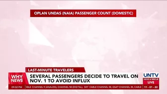 Several passengers decide to travel on Nov. 1 to avoid influx