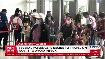 Several passengers decide to travel on Nov. 1 to avoid influx