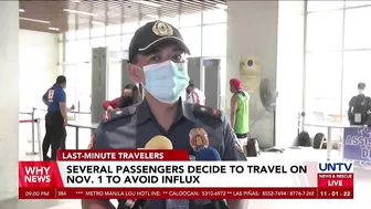 Several passengers decide to travel on Nov. 1 to avoid influx