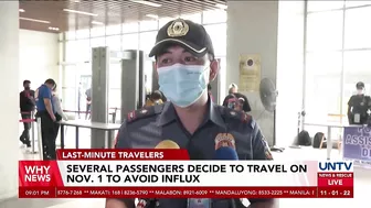 Several passengers decide to travel on Nov. 1 to avoid influx