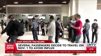 Several passengers decide to travel on Nov. 1 to avoid influx