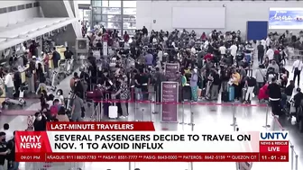 Several passengers decide to travel on Nov. 1 to avoid influx