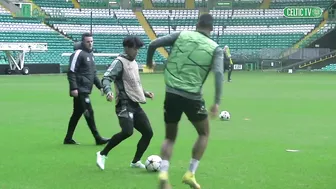 Celtic #UCL Training: The Bhoys train at Paradise before travelling to face Real Madrid ????????????