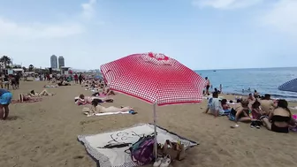 Barcelona Spain - Beach Walking - Summer June 2022