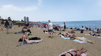 Barcelona Spain - Beach Walking - Summer June 2022