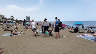 Barcelona Spain - Beach Walking - Summer June 2022