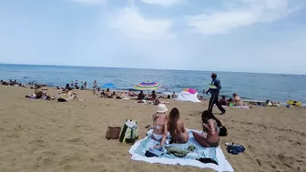 Barcelona Spain - Beach Walking - Summer June 2022