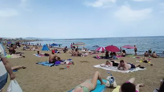 Barcelona Spain - Beach Walking - Summer June 2022