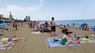 Barcelona Spain - Beach Walking - Summer June 2022