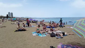 Barcelona Spain - Beach Walking - Summer June 2022