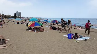 Barcelona Spain - Beach Walking - Summer June 2022