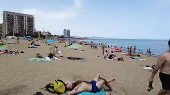 Barcelona Spain - Beach Walking - Summer June 2022