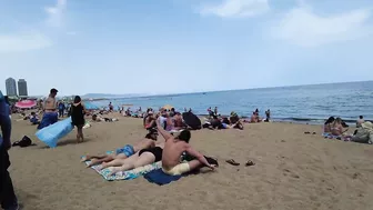 Barcelona Spain - Beach Walking - Summer June 2022