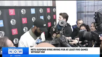 Nets suspend Kyrie Irving for at least 5 games without pay