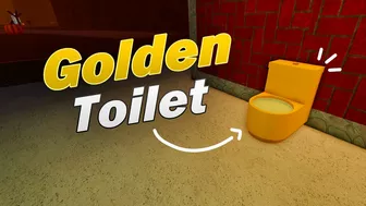 Golden Toilet - Roblox Refinery Caves