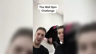 Trying the impossible wall spin challenge ????