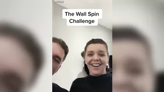 Trying the impossible wall spin challenge ????