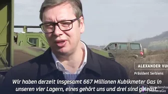 Serbische Präsident Vučić: Jeder Politiker auf der Welt weiß, wer Nord Stream gesprengt hat.