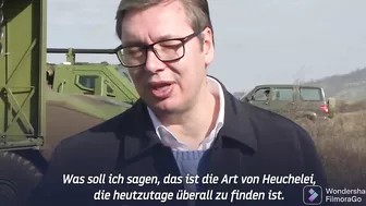 Serbische Präsident Vučić: Jeder Politiker auf der Welt weiß, wer Nord Stream gesprengt hat.